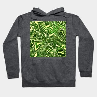 Emerald Green Marble Pattern Hoodie